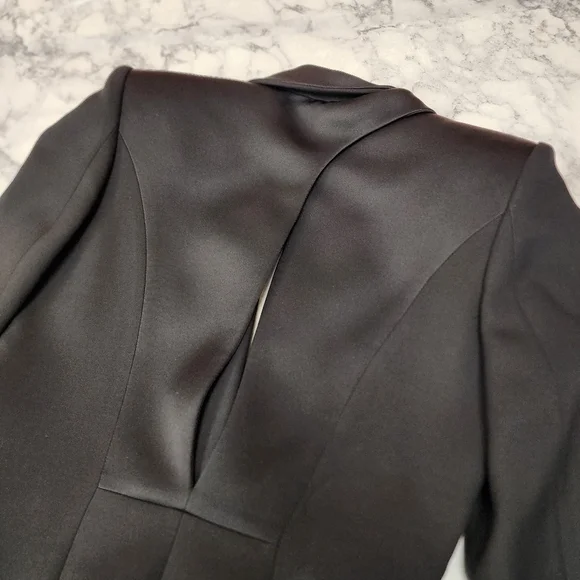 Alexander McQueen Single Breasted Blazer Silk Detailing